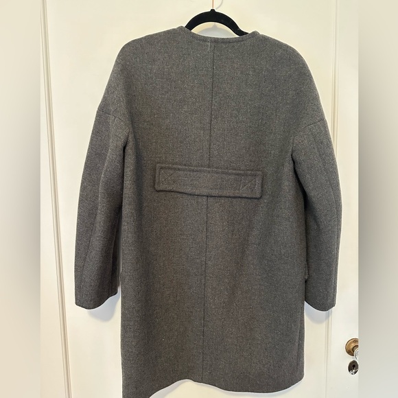 Tara Jarmon wool oversize Brianna coat w/ removable collar- 36 (FR)/4/6 (US) - Picture 13 of 15